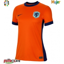 Camiseta Países Bajos Primera Equipación para mujer Eurocopa 2024 manga corta